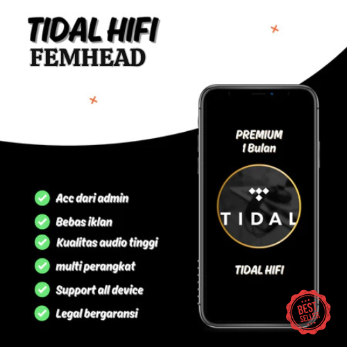 (PROMO FEMHEAD) TIDAL HIFI+ SEBULAN PREMIUM