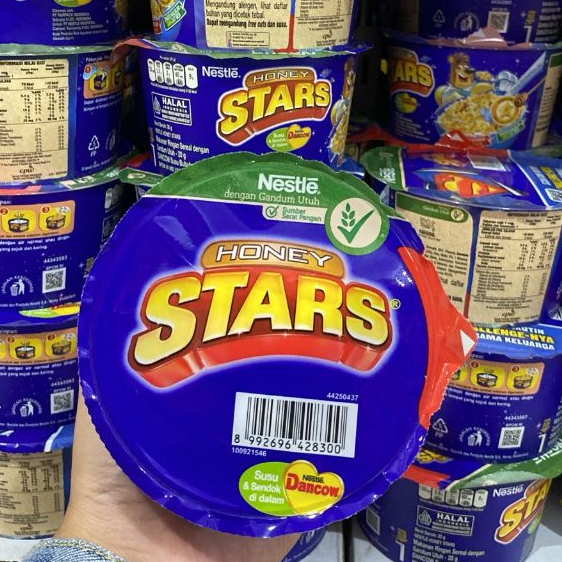 Nestle HONEY STARS Sereal Cup Instan 32gr (Gandum Utuh & Susu Dancow)