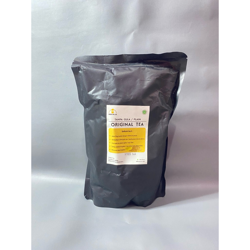 Pure original tea / tanpa gula / teh tanpa gula 1kg | bubuk minuman premium