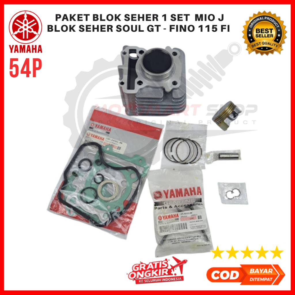 Blok Seher Mio J / Blok Seher Soul GT - Fino 115 FI / Paket Blok Seher 1 Set Komplit Mio J - 54P