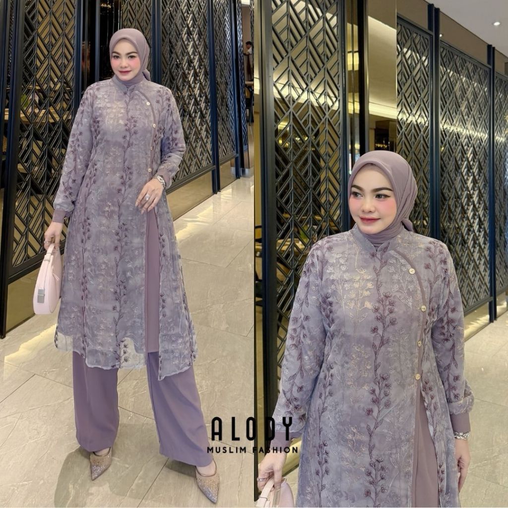 Shelly & Rizkya Set Celana by ALODY Muslim Fashion