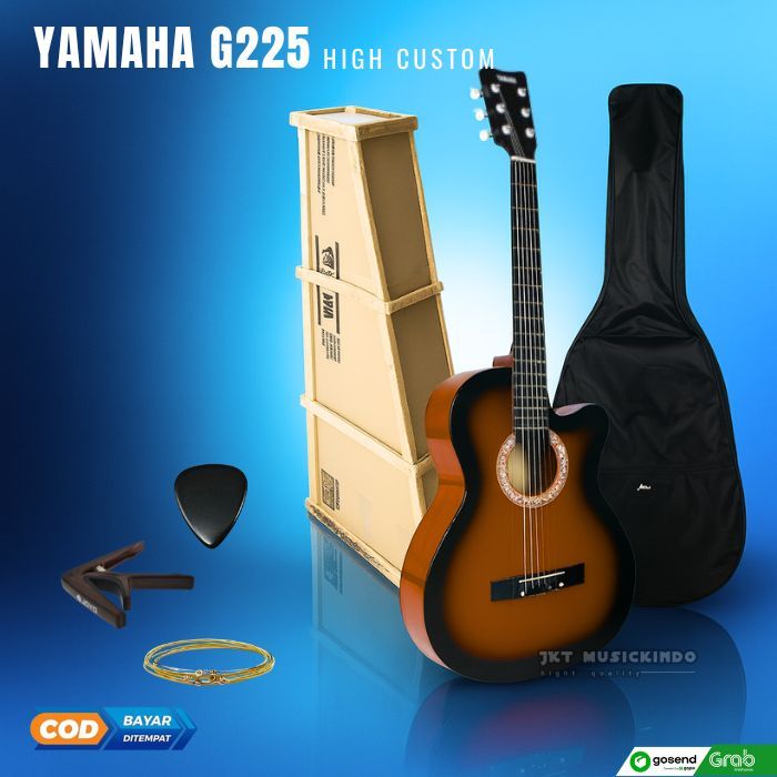 Gitar Akustik Yamaha G225 senar string murah high quality Guitar Akustik custom Senar String