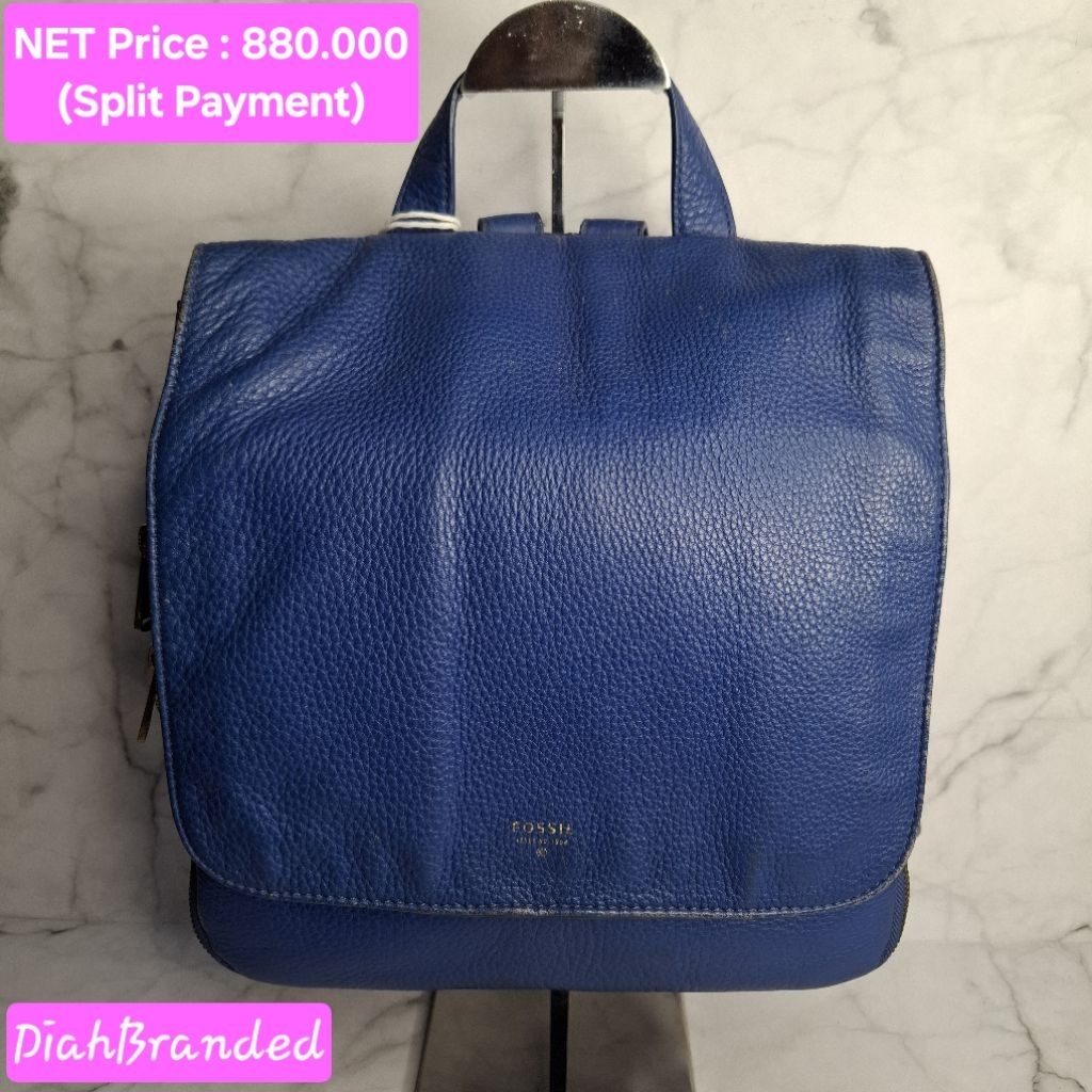 F011 - PRELOVED TAS FOSSIL BACKPACK PRESTON LARGE (Ransel Serian tanpa key)