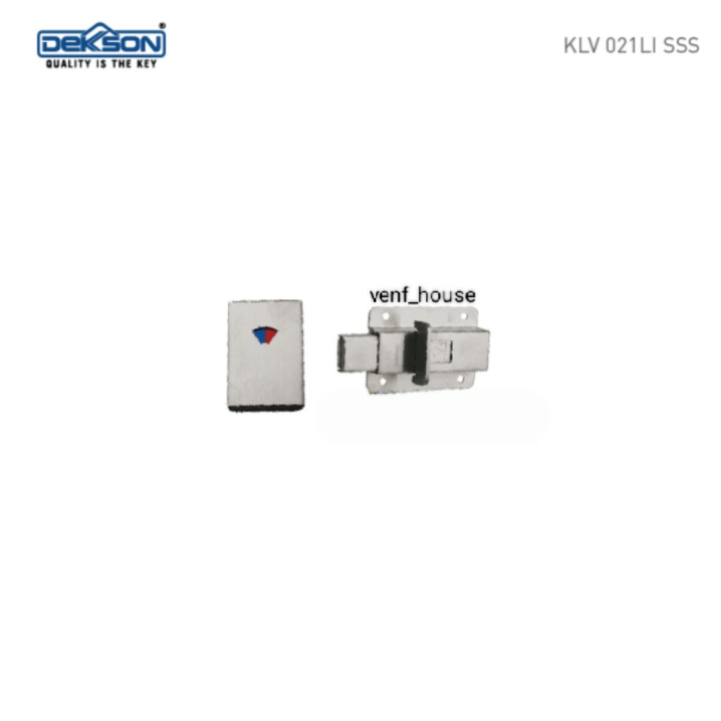Kunci Lavatori Dekkson KLV 021LI SSS / Grendel Kamar Mandi Indikator Dekkson ***