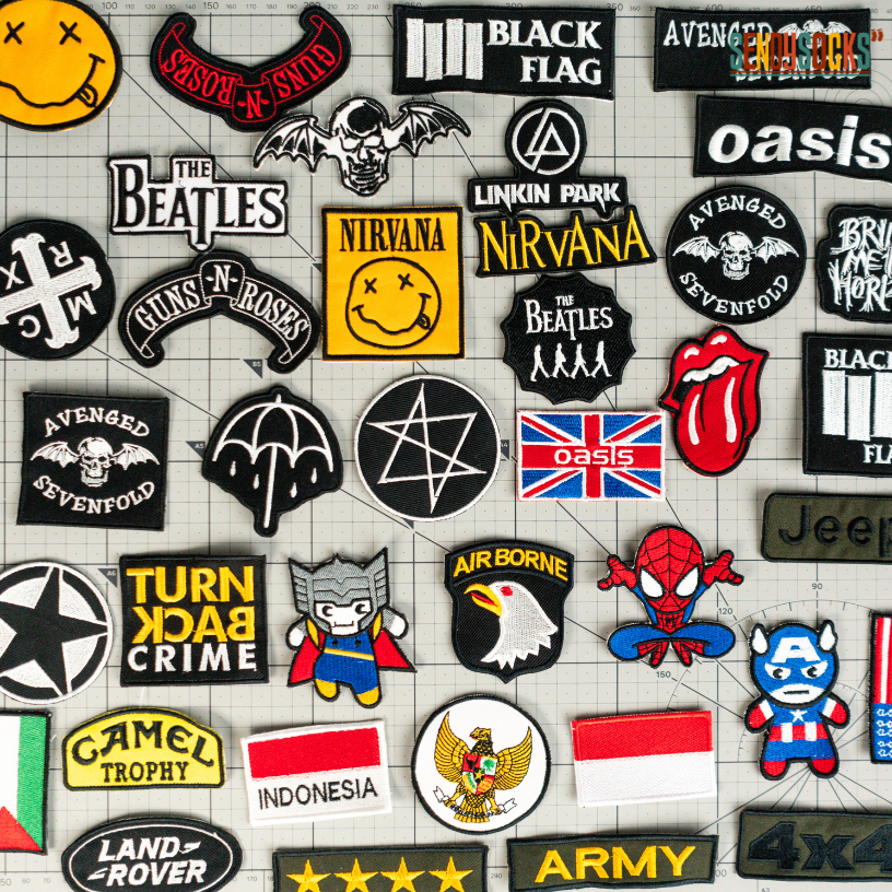 Patch Bordir Bet Logo Band Rock  Aksesoris Emblem Premium Quality - Sendy Socks