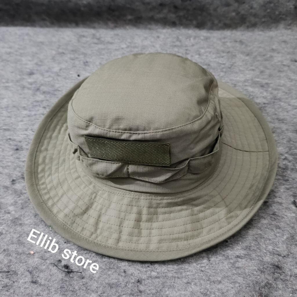 Topi Rimba Tactical Hijau Jatah Brimob / Topi Rimba Hijau Jatah Brimob / Topi Rimba Jatah Brimob