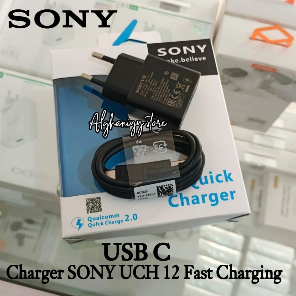 Charger SONY XZ XZ1 XZ1 XZ2 Premium Compact XZ Premium Original 100% Casan SONY Fast Charging USB C 