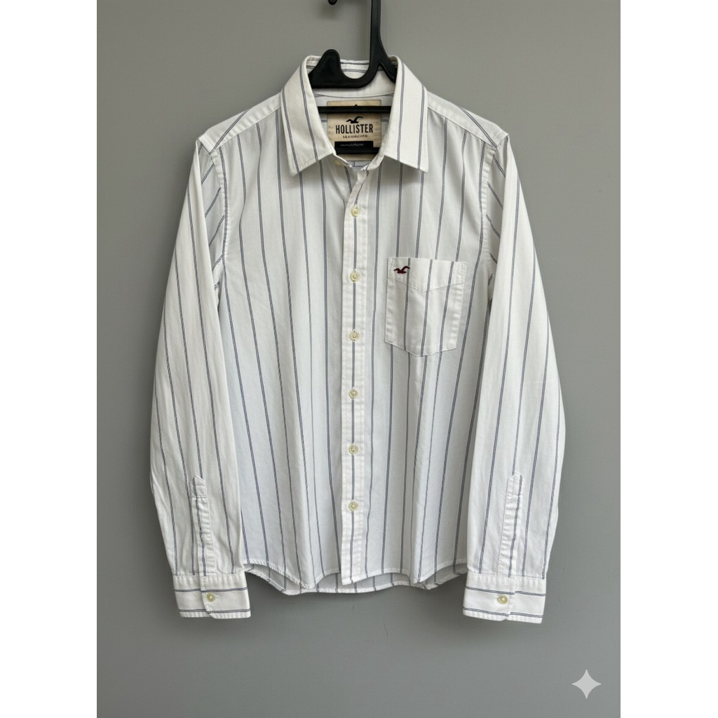 kemeja hollister stripe