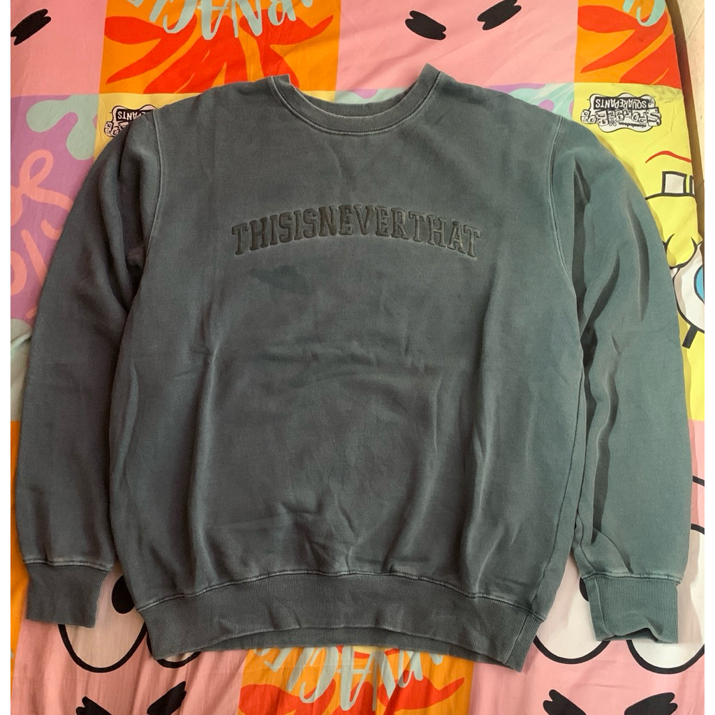 Crewneck Thisisneverthat Washed Green