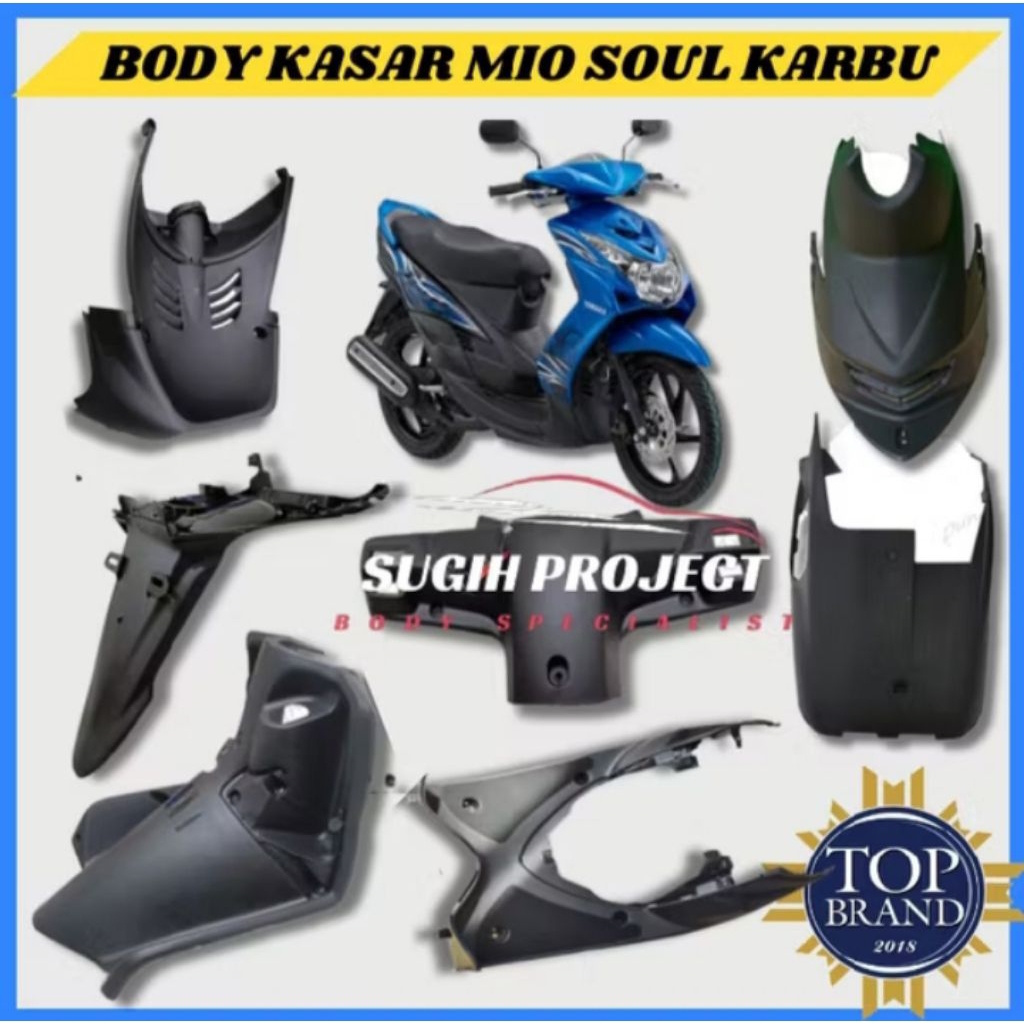 full set body kasar yamaha mio soul karbu