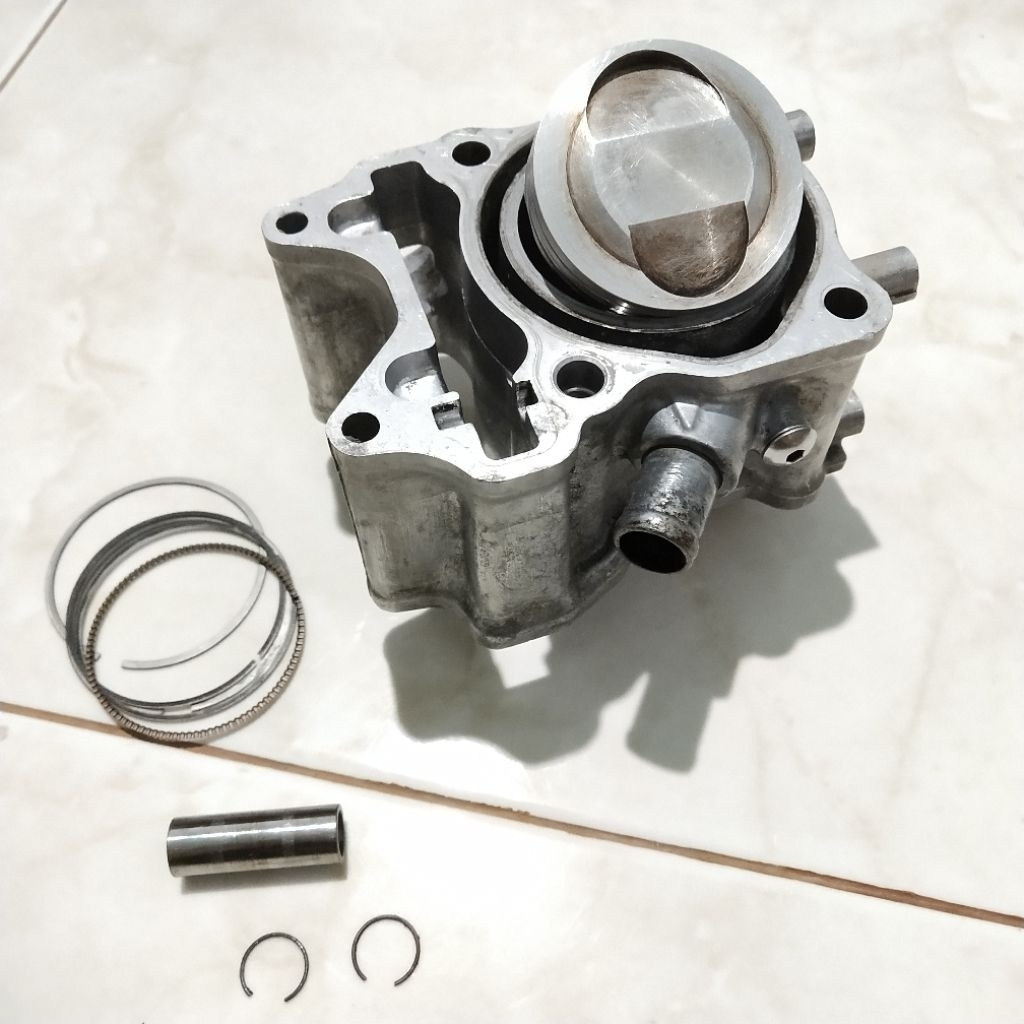 Blok Boring Bureng Cylinder Comp Silinder 60mm Set Piston Mitron Original Ahm Honda Pnp Vario 125 15