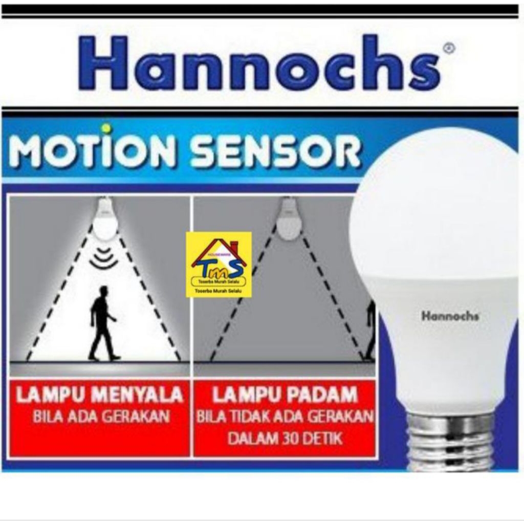 Hannoch Led motion sensor 13watt -putih