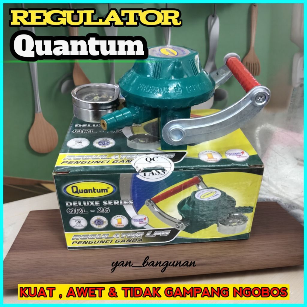 Regulator Gas Quantum  ORL - 26 Double Lock / Regulator Tekanan Rendah / RegulatorQuantum