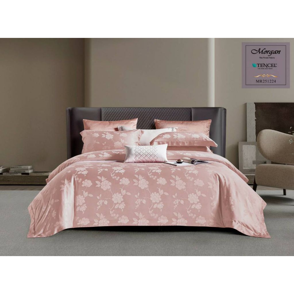 Sprei dan Bed Cover Tencel Silk Jacquard – Bahan Sutra Lembut, Dingin, Motif Elegan, Kualitas Eksklu