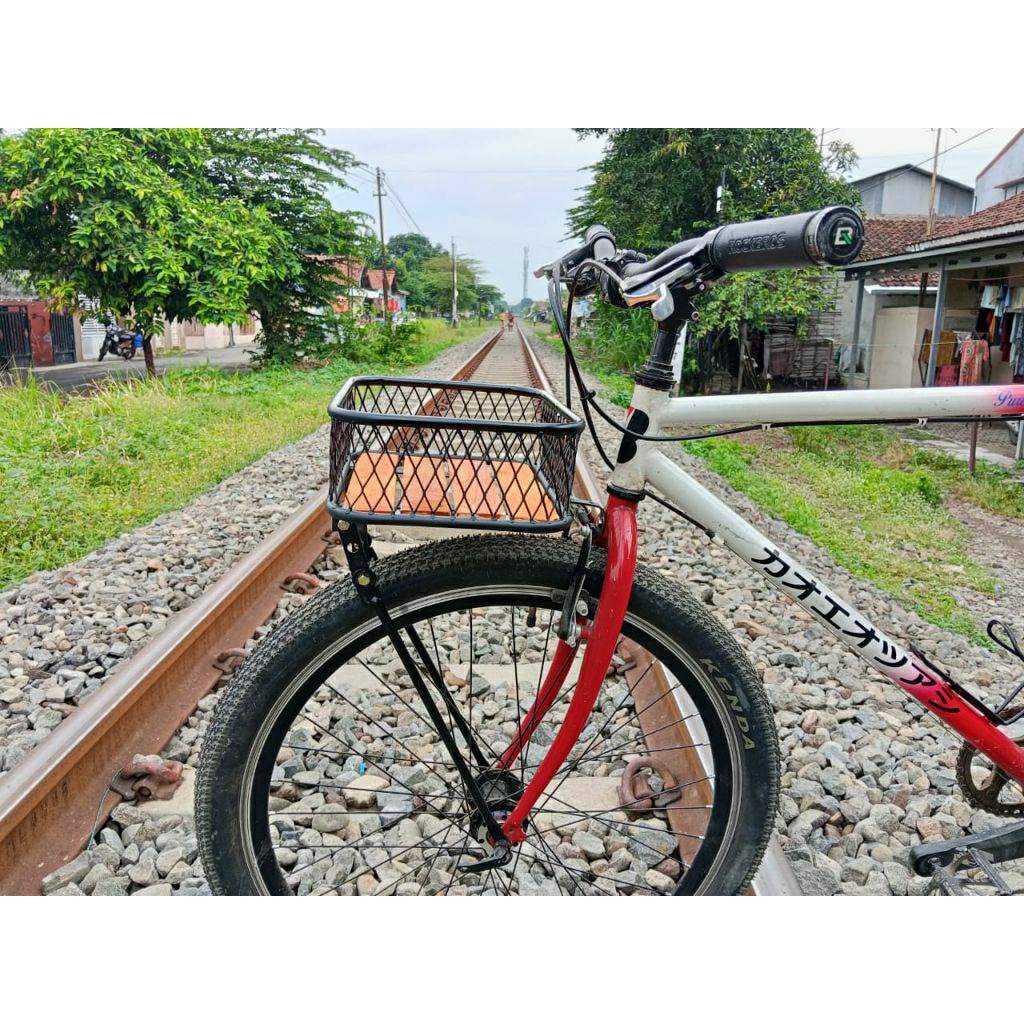 keranjang rak depan sepeda mtb federal lipat