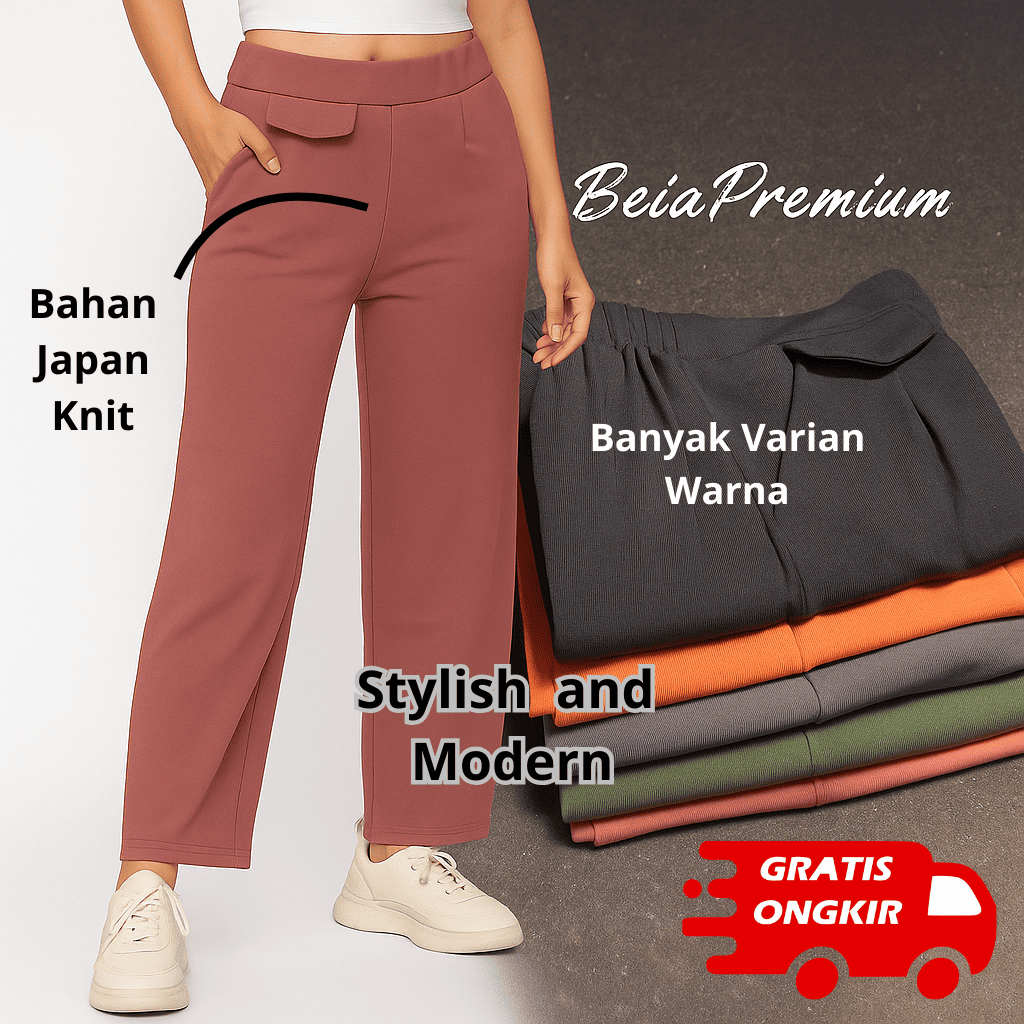 Celana kulot kekinian | Celana kulot highwaist wanita | Celana Kulot Wanita | Kulot wanita premium
