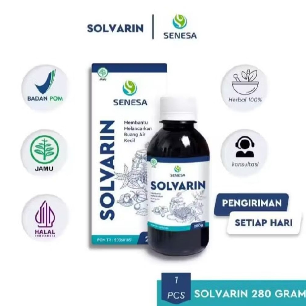 Terlaris Senesa Madu Solvarin Original Obat Sering Kencing Infeksi Saluran Kemih Batu Ginjal ISK