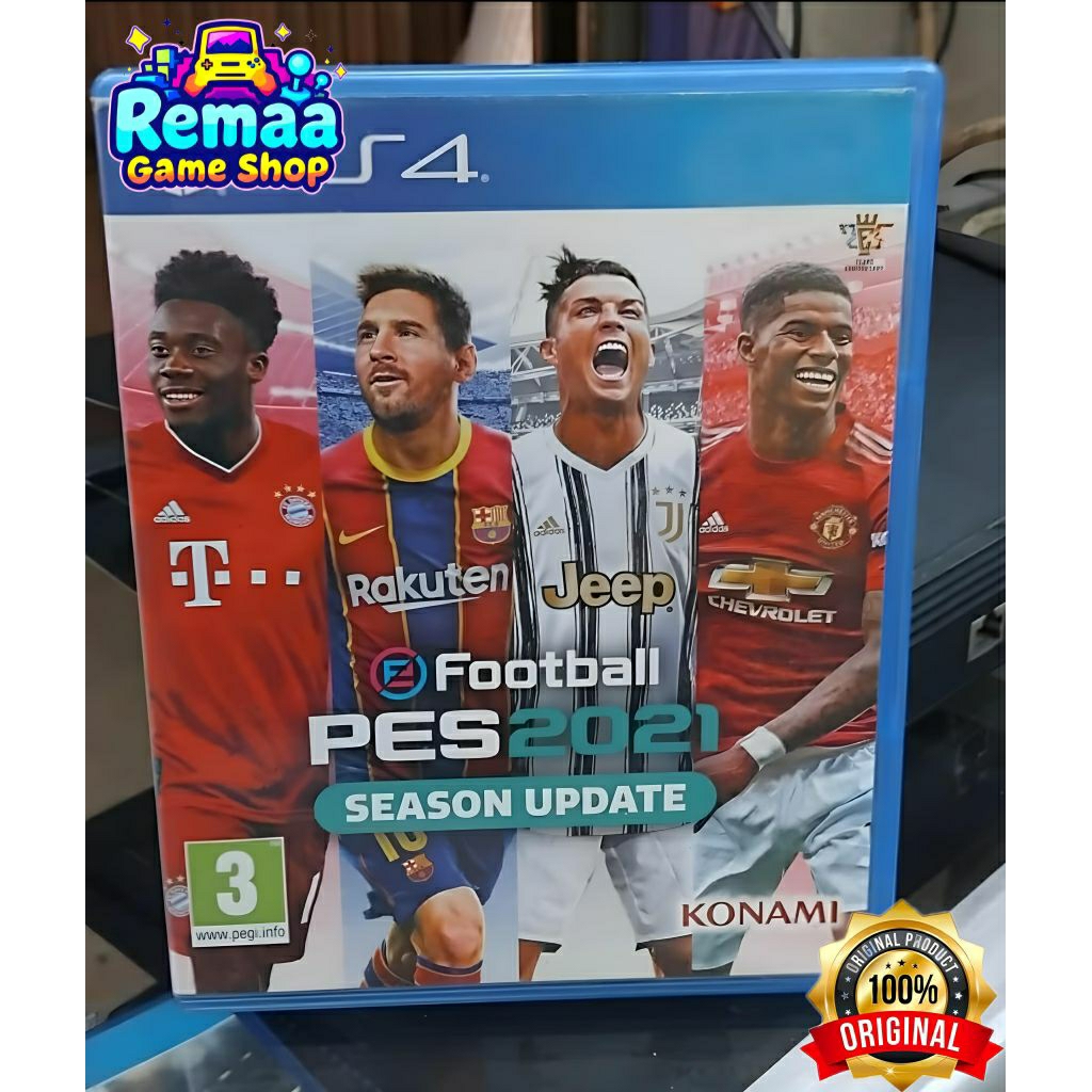 Kaset pes 2021 ps4 2nd lancar / Siap pakai