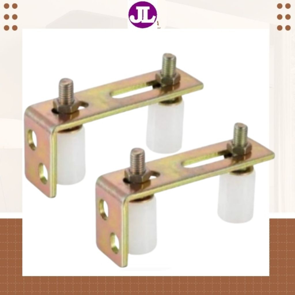MINIMALIS Bracket Roller Nilon Rumah Roda Atas Penuntun Pintu Pagar Dorong Untuk Besi Stainless Kayu