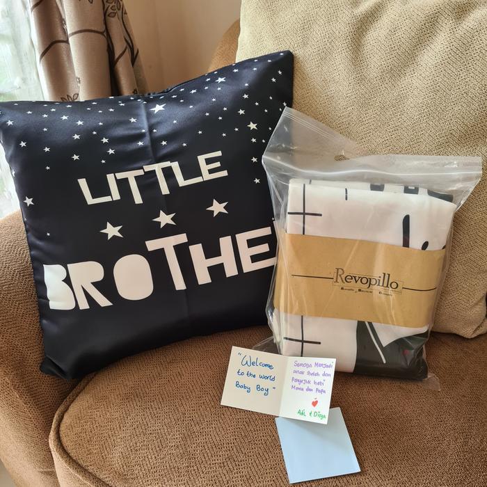 Sarung Bantal Sofa Hitam Putih (6) 40X40 Ori Original Asli