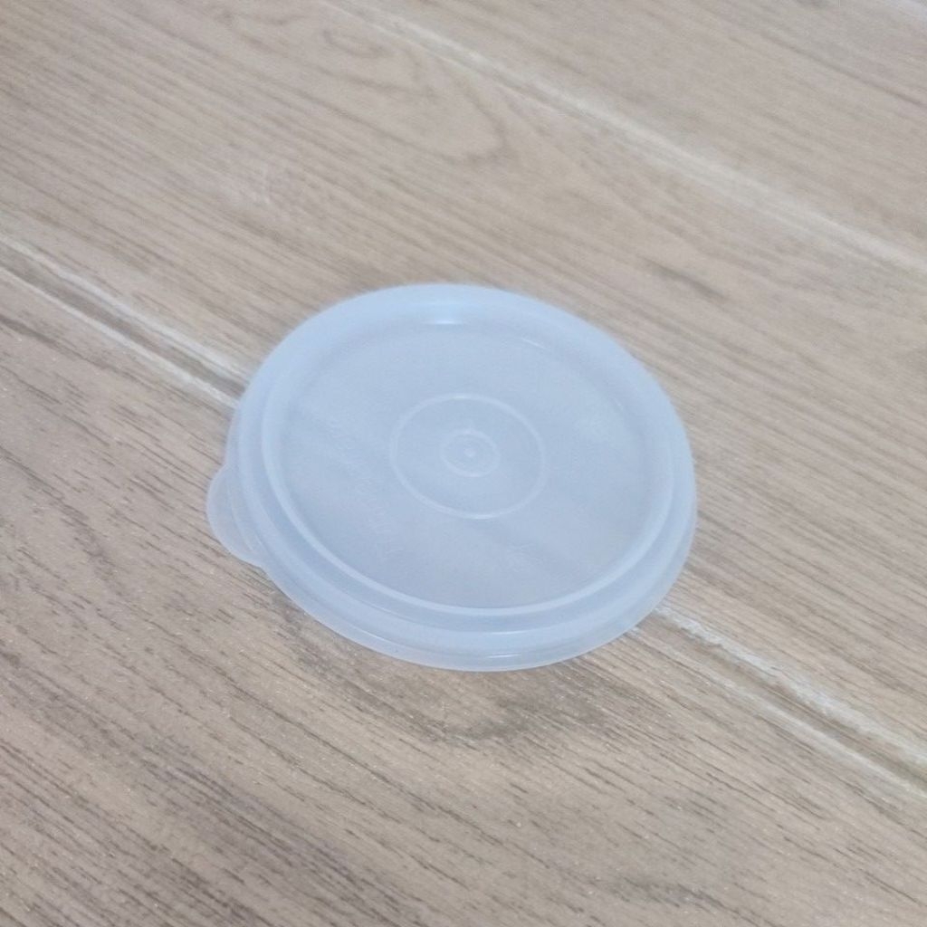 Tutup Tumbler 470ml, tutup small round Tupperware (bening)