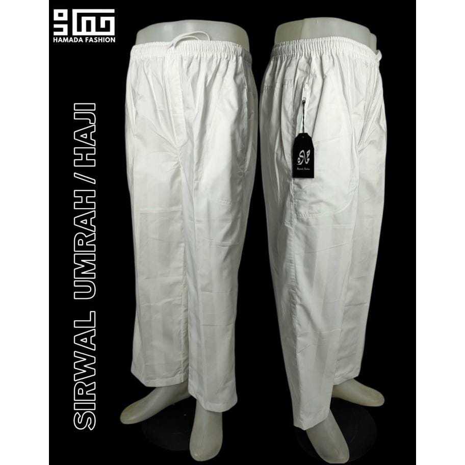 Celana Sirwal, Sirwal Haji-Umrah, Celana Pangsi Putih Exklusive.
