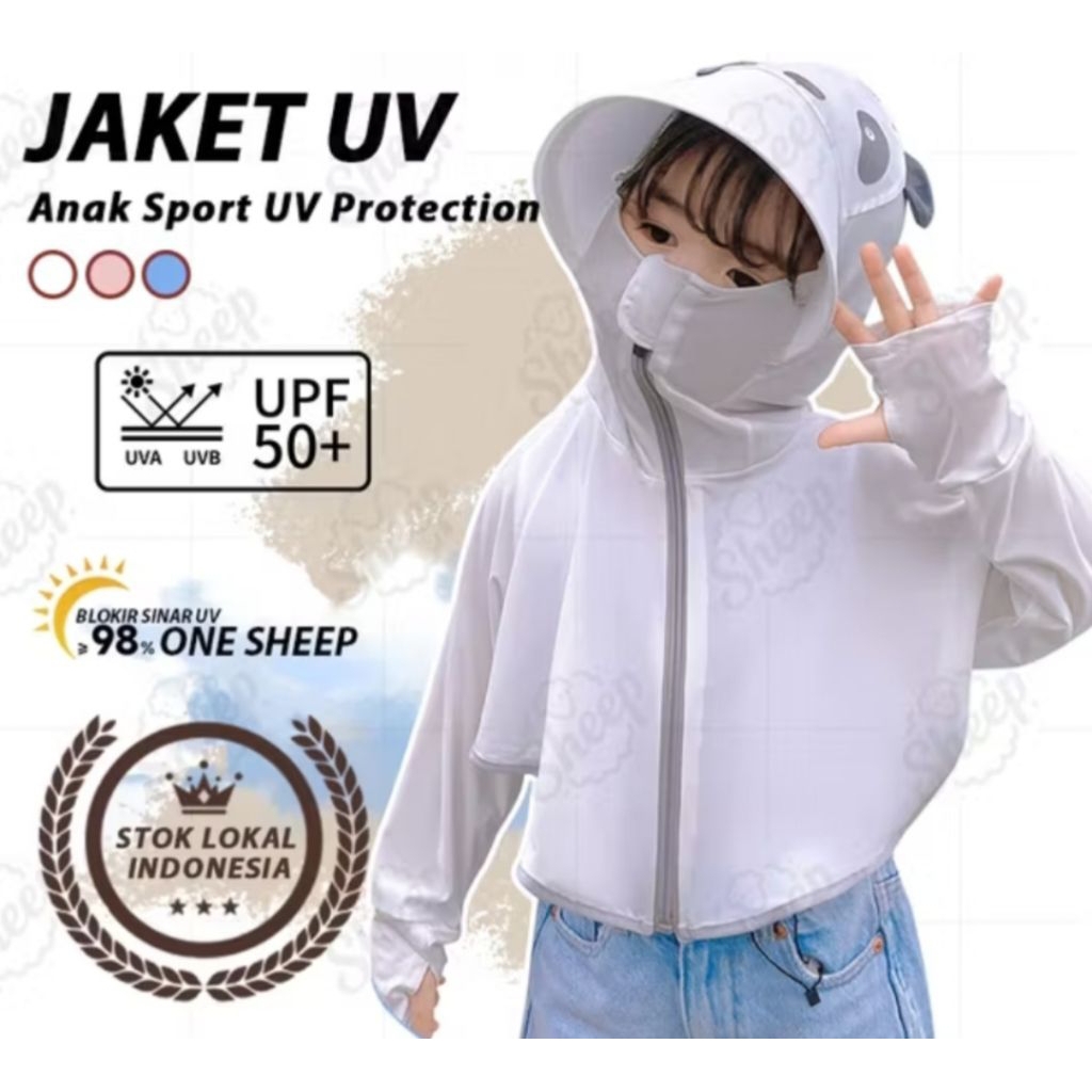jaket anak UV spf 50