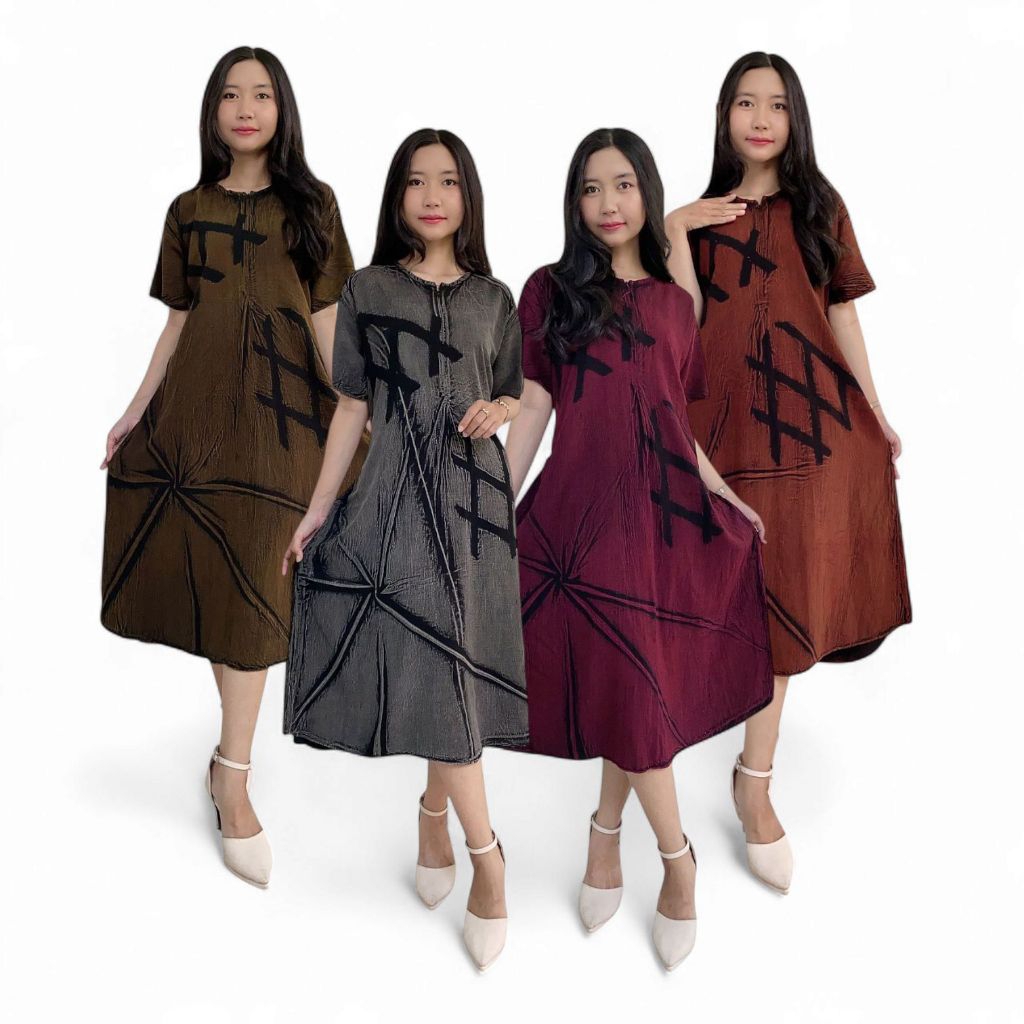 Daster kekinian motif kotak