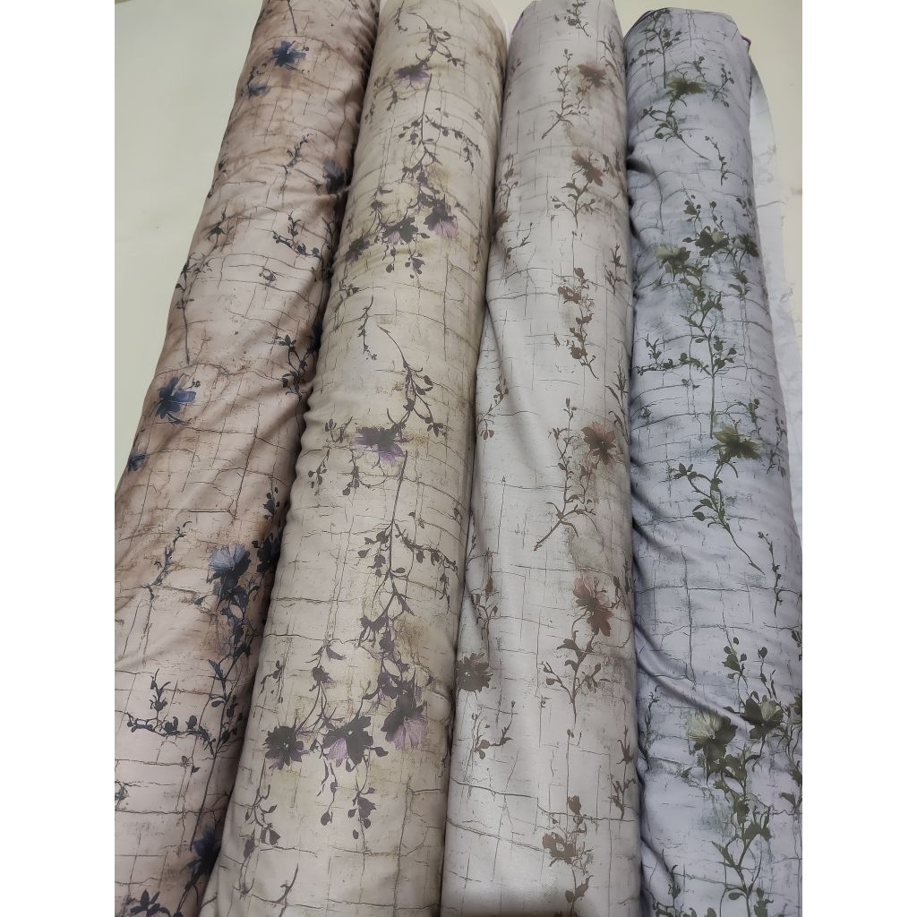 Kain Katun Toyobo Print Motif Bunga harga per 0,5 meter