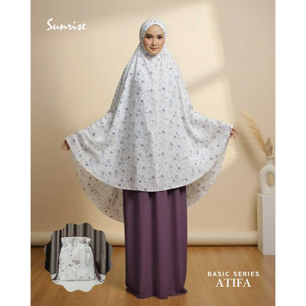 Mukena Sunrise Official Bahan Rayon Premium Extra Jumbo / Basic Dewasa