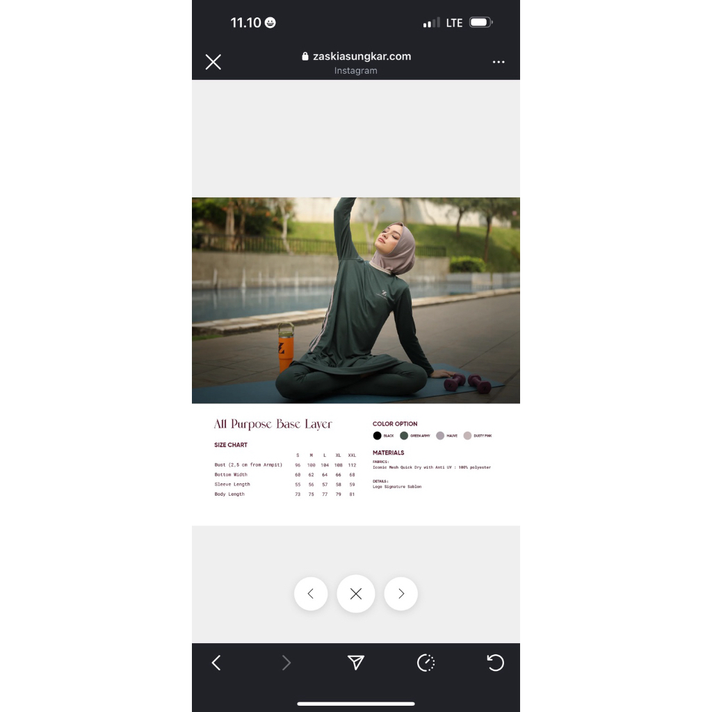 Baju olahraga by zaskia sungkar