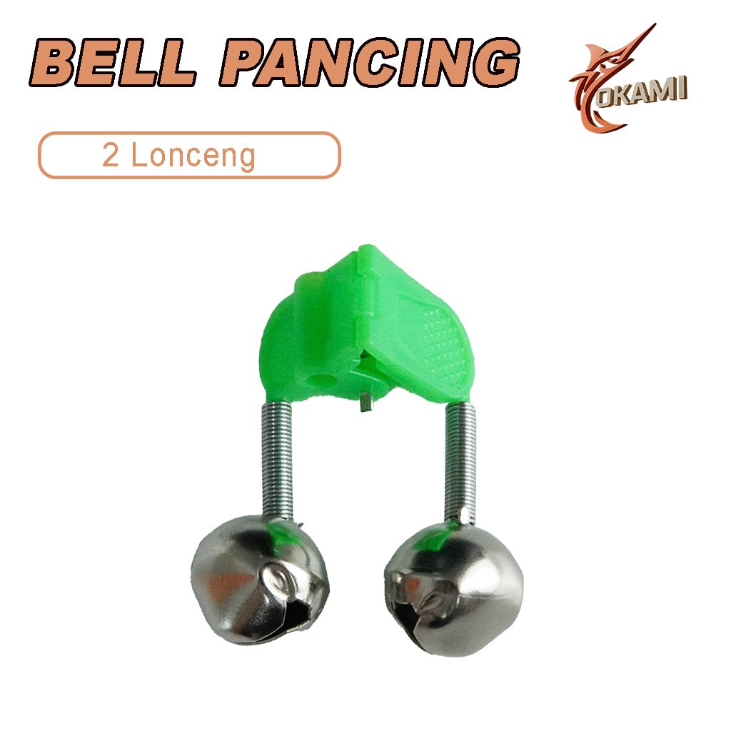 Bel Joran Ganda Double Lonceng Jepit Drat Klintingan Ujung Joran Ringan PJ5402