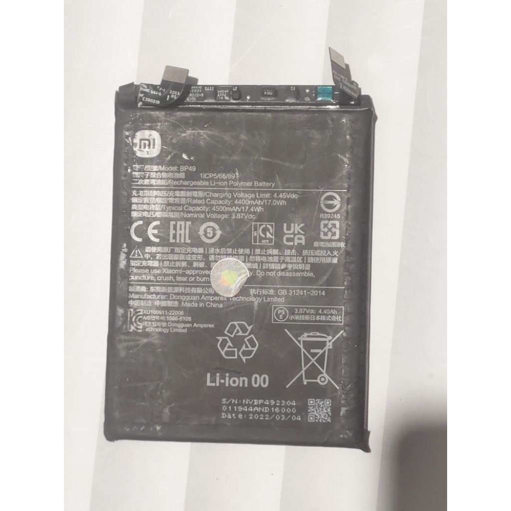 batre Baterai BP49 Xiomi Redmi Poco POCOPHONE F4 5g original copotan asli