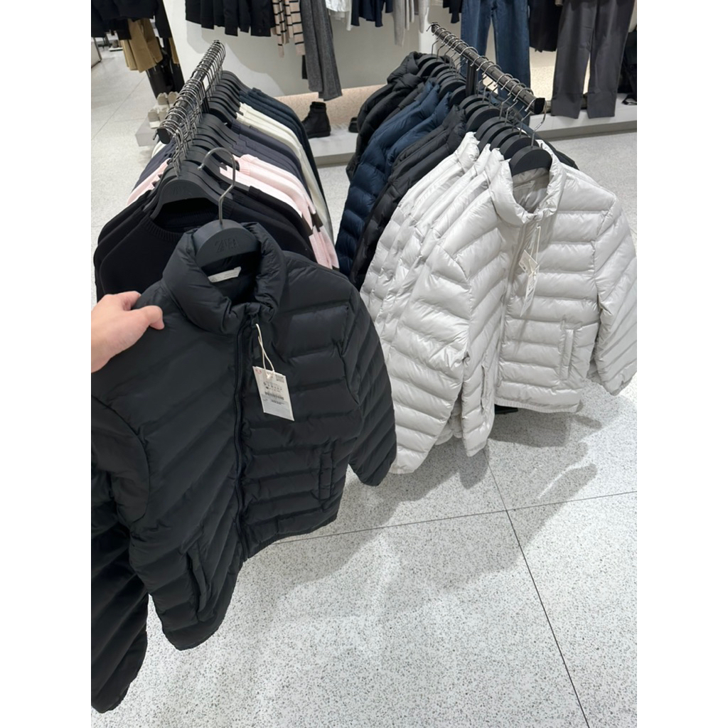 Jaket Winter Musim Dingin / Puffer Cowok Zara