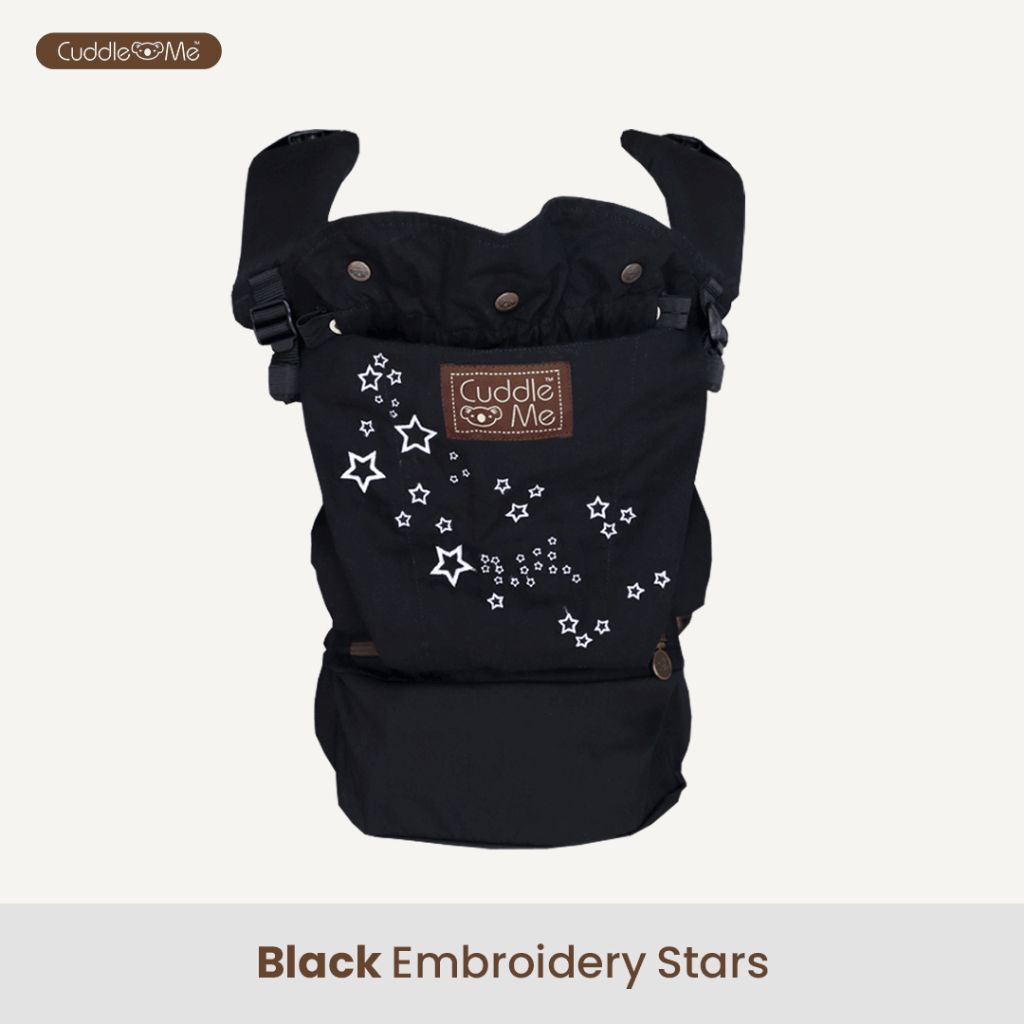 (NEW) Cuddle Me Ultimo Carrier Black Embroidery Stars | Pacman | Ultimo Aero