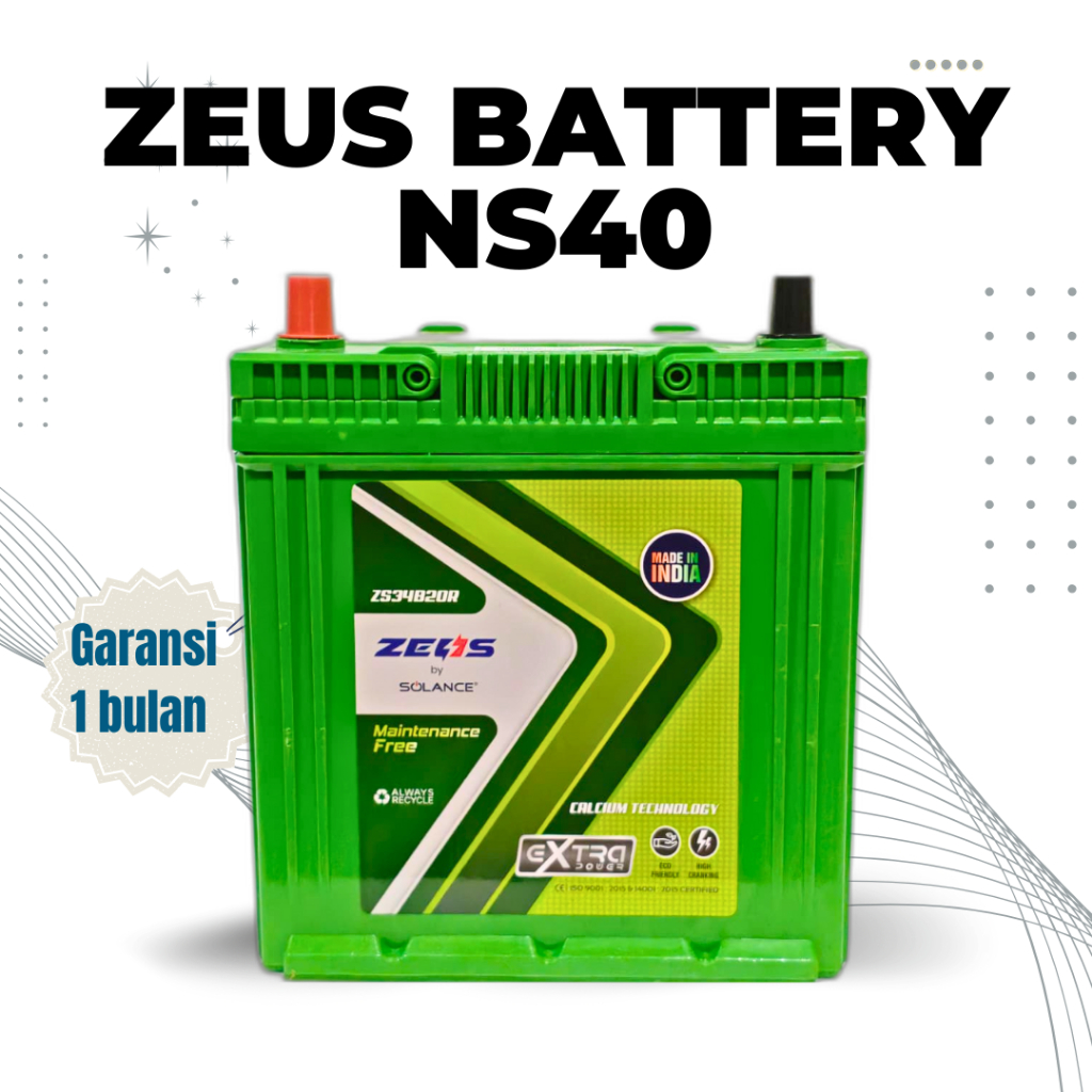 Aki Mobil Mitsubishi T-120SS Suzuki Carry Series ZEUS NS40 MF