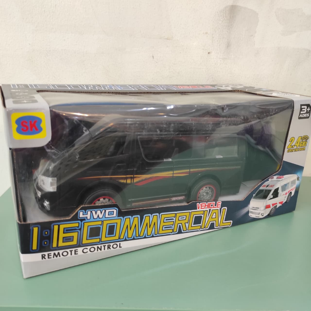 Mainan Anak Mobil RC Commercial Vehicle HIACE 4 WD  SCALE 1:16