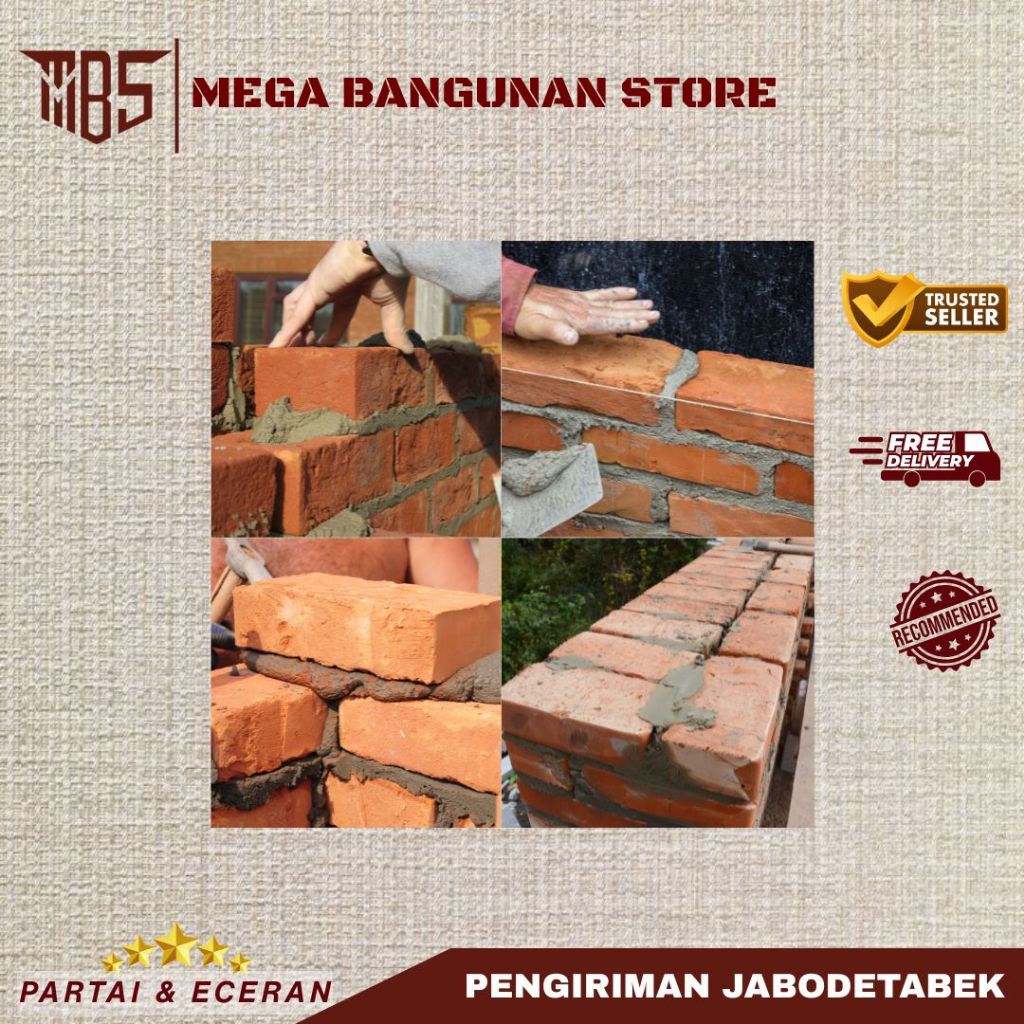 Batu Bata Merah Press | 1000 pcs