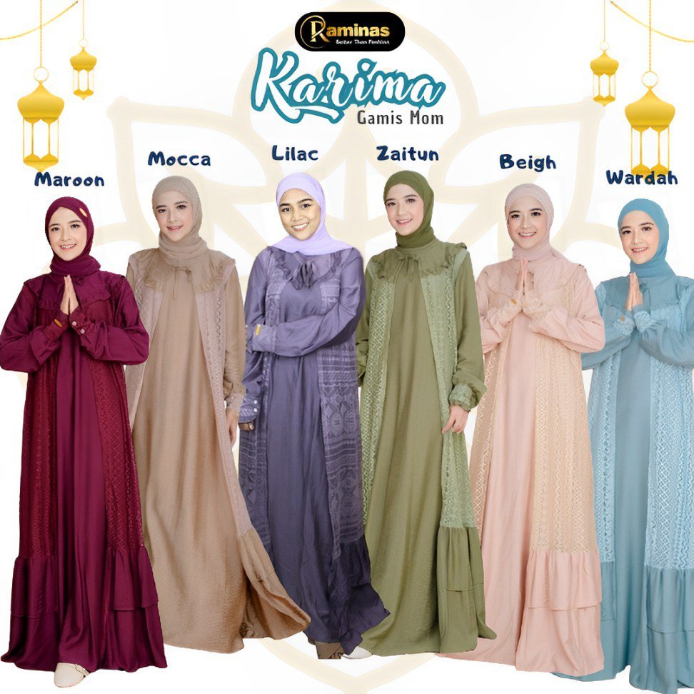RAMINA'S - GAMIS BRUKAT BROKAT COUPLE TERBARU / GAMIS COUPLE IBU ANAK / BAJU GAMIS / PAKAIAN ANAK / 