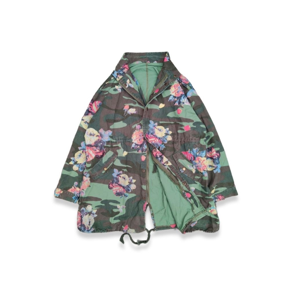 Jaket Parka Army M65 Fishtail Camo Millitary Vintage Style