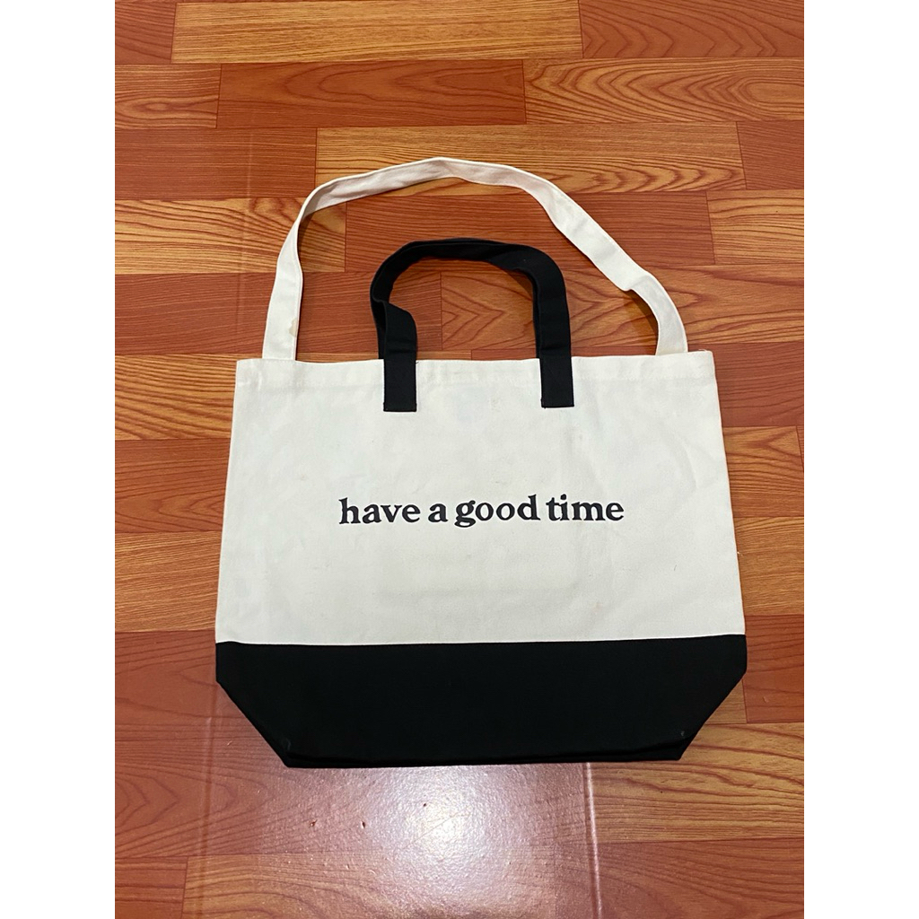 Have a good time canvas tote bag