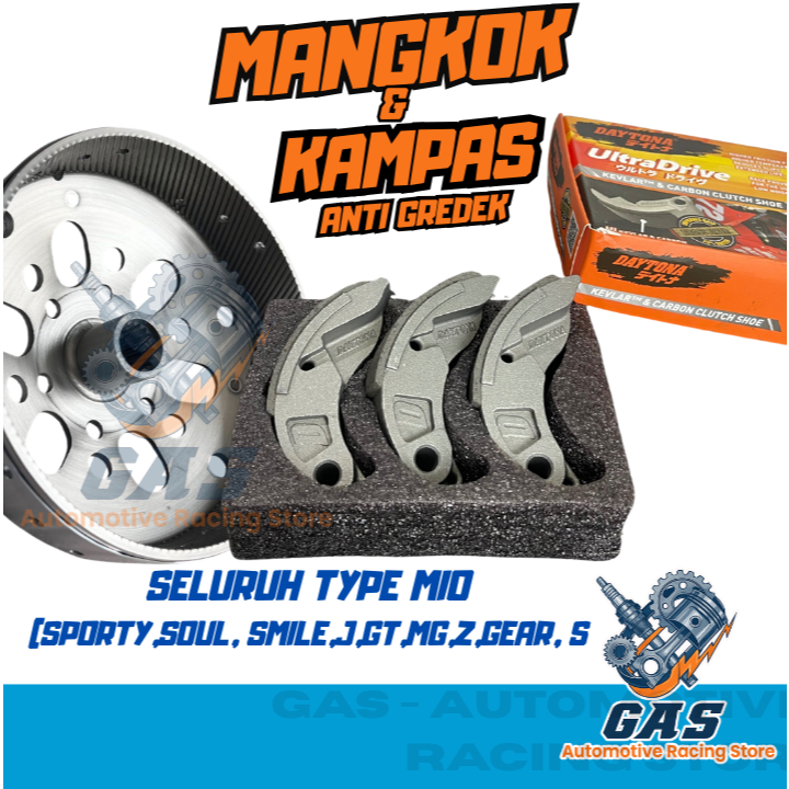 Paket Mangkok Kartel Kampas Ganda Daytona MIO KARBU MIO SPORTY MANGKOK GANDA RACING KARTEL MIO SMILE