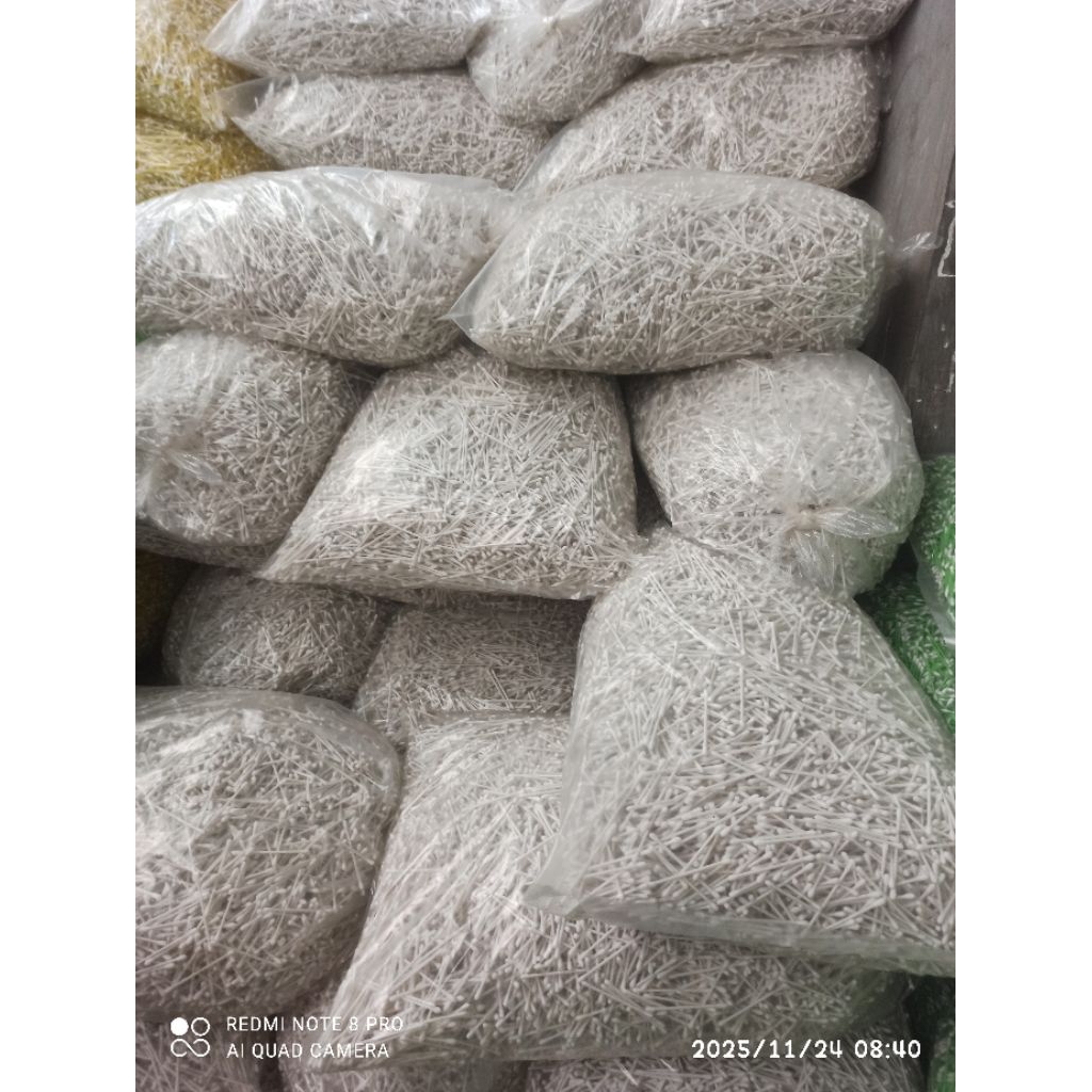 cotton bud putih kiloan/korek kuping putih 1000gr