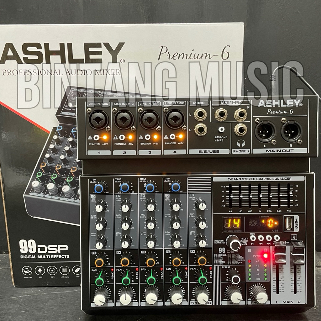 mixer ashley premium 6 original bluetooth ashley premium6