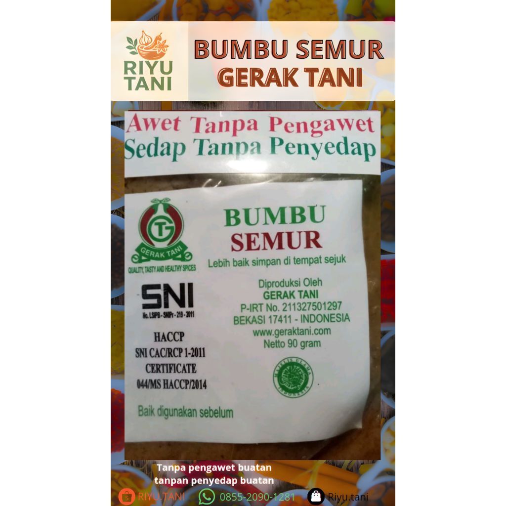 BUMBU SEMUR GERAK TANI — RIYU TANI