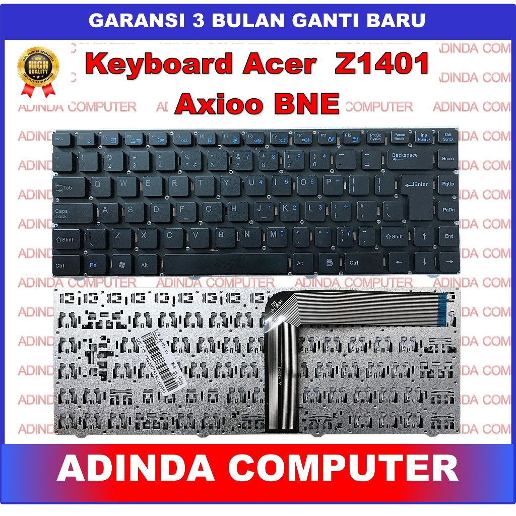 Keyboard Acer 14 14Z Z1401 Z1401-N2940 Z1401-C283 Z1401-C5PX