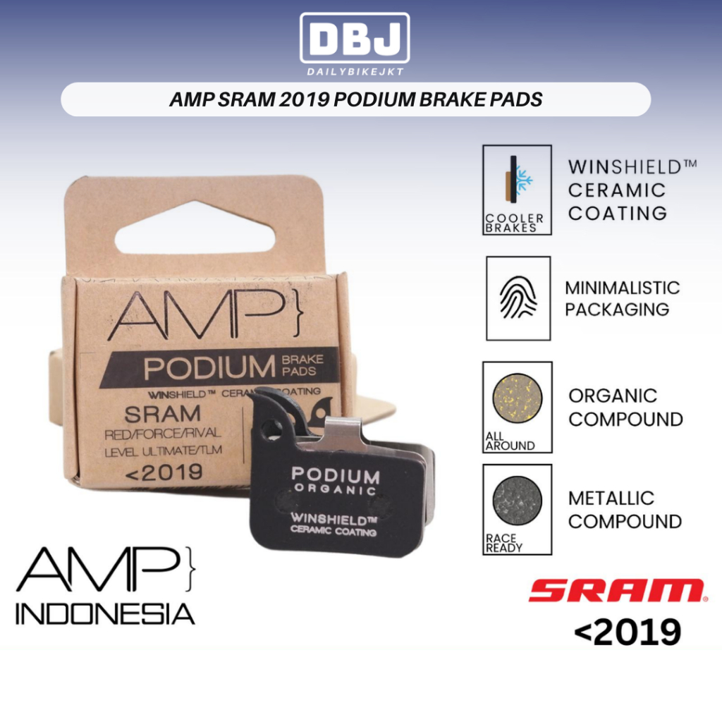 SRAM AMP Brake Pad Podium Ceramic Coating 2019 - Kampas Rem - Brake Pads