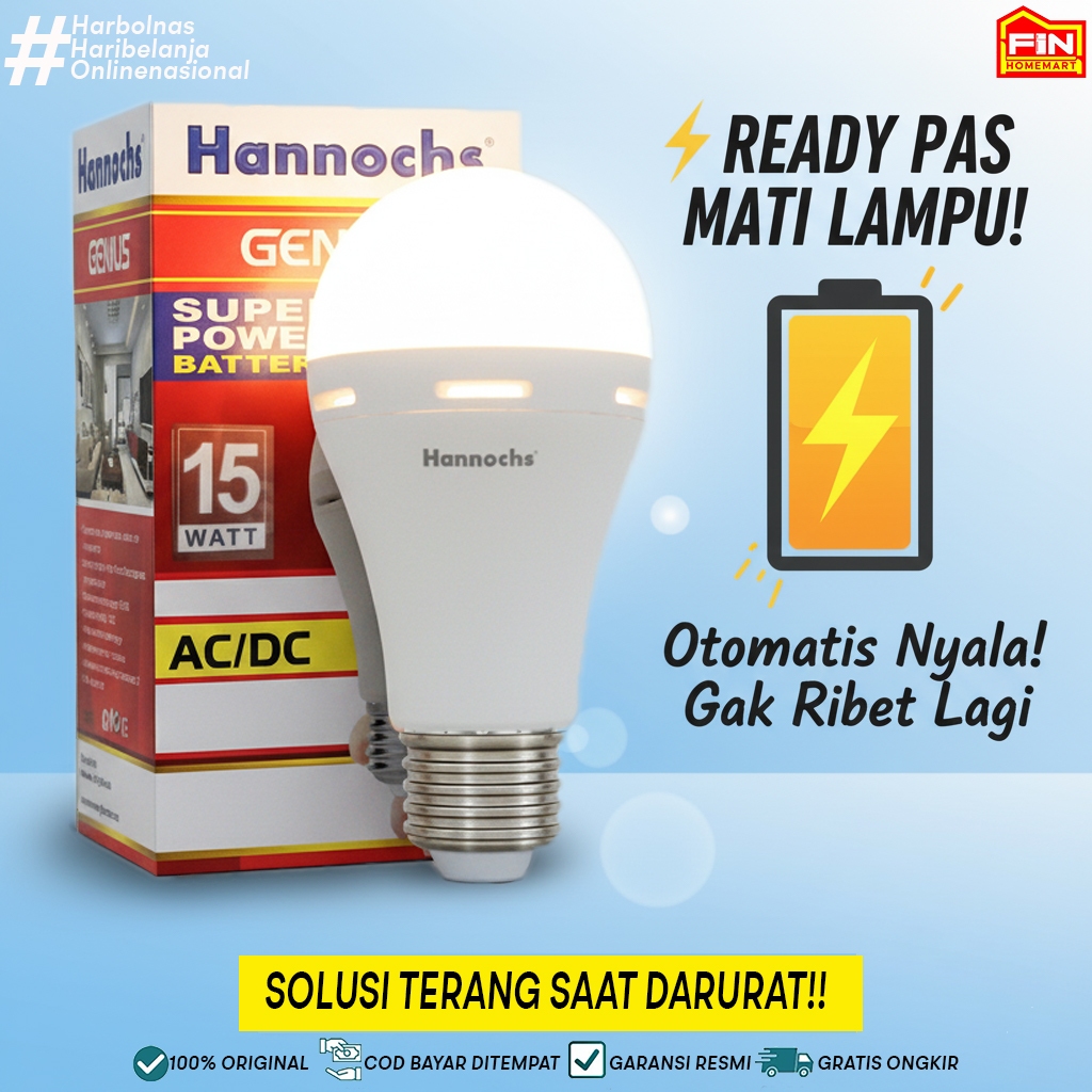 Lampu Emergency Hannochs Genius 15W