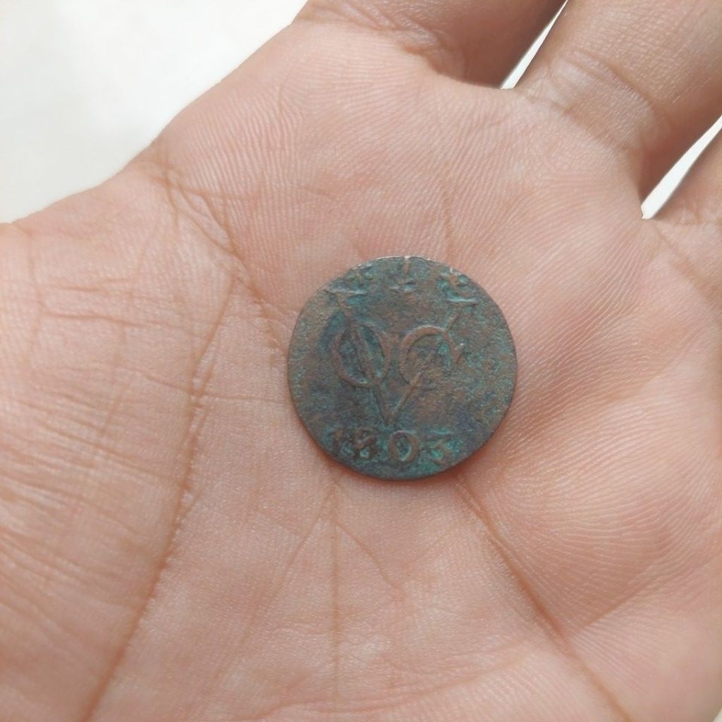 Koin Voc Gelderland 1803. Vf detail.