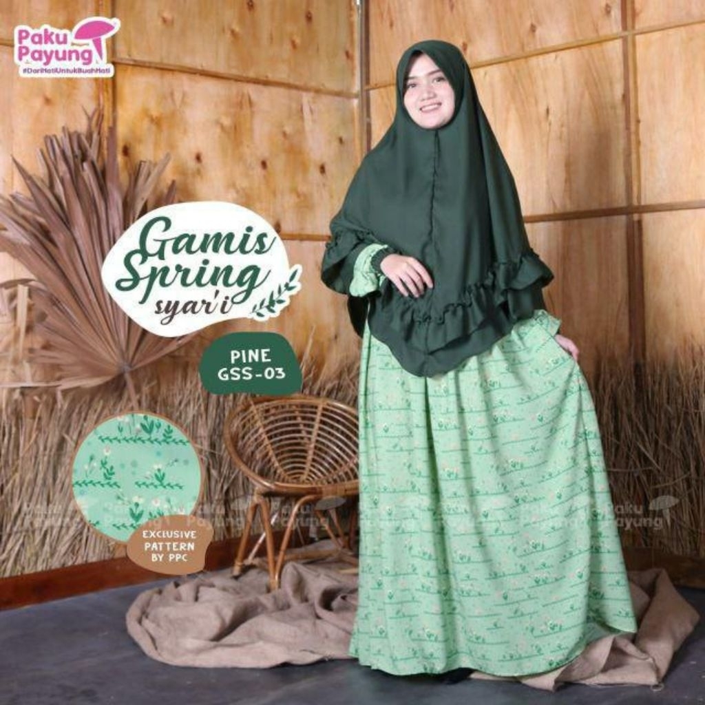 GAMIS SPRING SYAR'I by PAKU PAYUNG || BAJU DEWASA MOM IBU